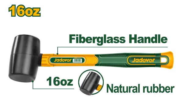 Martillo De Goma 16 Oz Jadever Jdhm7302 - Imagen 2