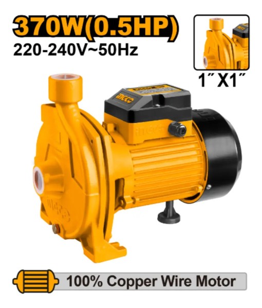 Bomba Centrifuga Cpm3708 1/2hp 370w Ingco 65l/min Sub 8mt - Imagen 2