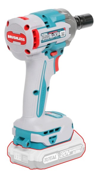 Llave Impacto Total 20v 1/2'' 500nm Sin Carbones Sin Batería - Imagen 4