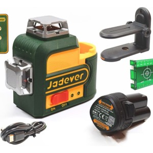 Nivel Laser 12 Líneas 3d Verde Con Batería 12v Jadever 30m