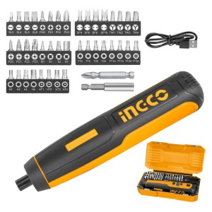 Kit Atornillador Csdli0403 A Bateria 4v Ingco Destornillador