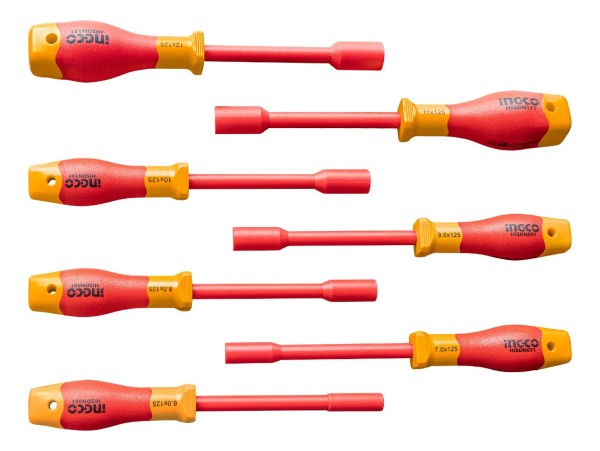Set Aislado 7 Destornillador Punta Dado Ingco Hkisd0701