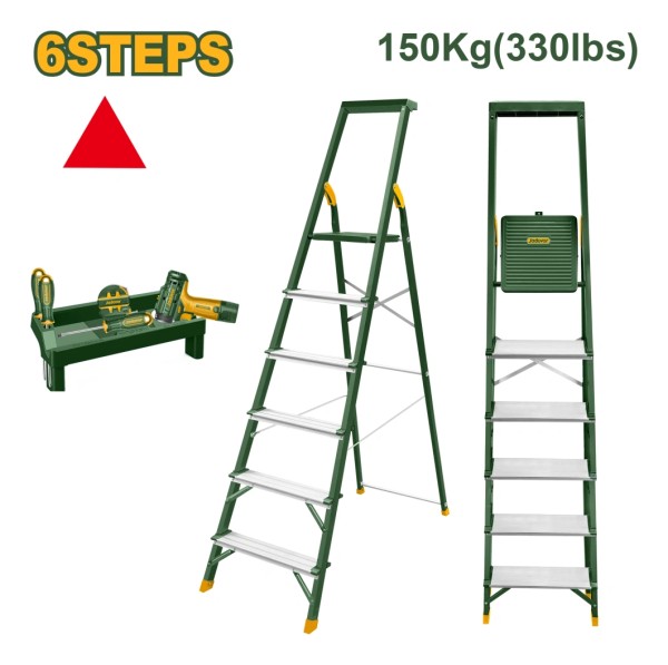 Escalera Aluminio 6 Escalones Jadever Jdld1h06 - Imagen 3