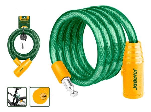 Candado Tranca Para Bicicleta 15x1200mm Jadever | Jdbk1115