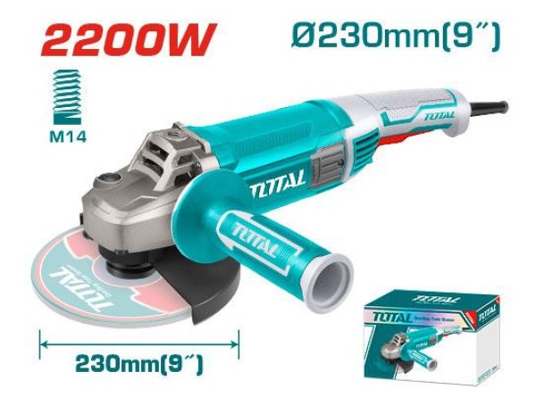 Amoladora Angular 2200w 9 Pulgadas Total Tg12223026 - Imagen 2