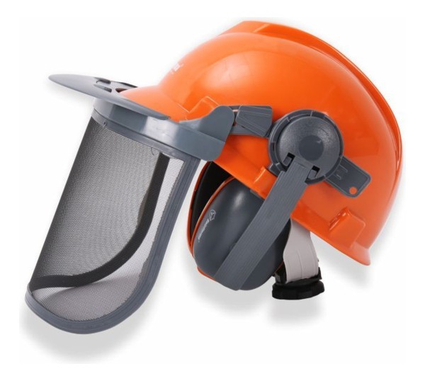 Kit Seguridad Jardin Máscara + Orejera Y Casco Holzfforma - Imagen 2