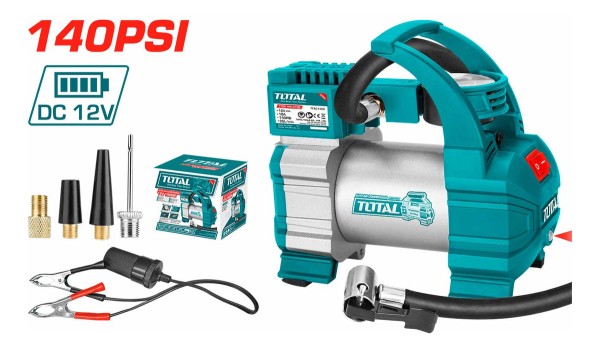 Compresor Inflador Aire Auto 12v 140psi. Total Ttac1406 - Imagen 3