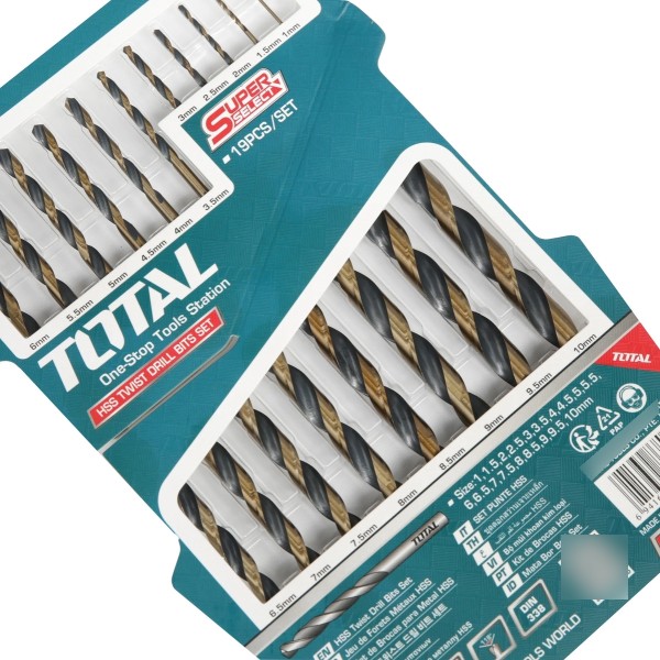 Juego De 19 Mechas - Brocas Para Metal Total Taksdb9195 - Imagen 3