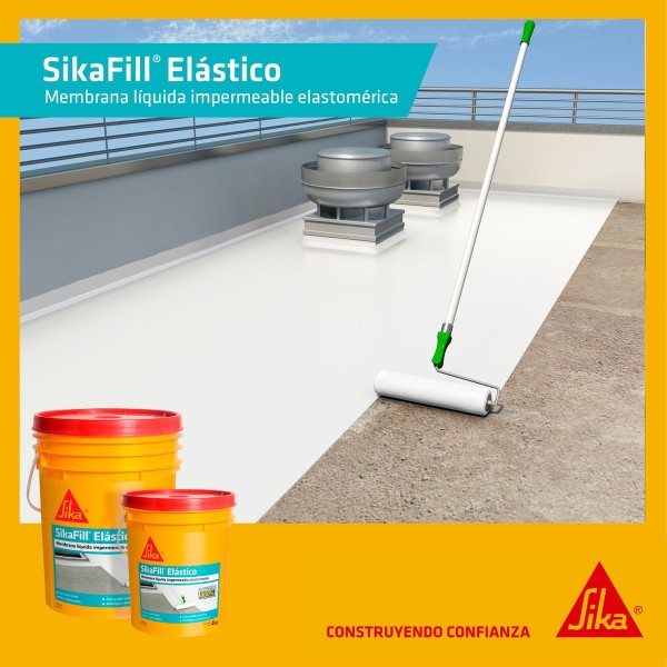Membrana Liquida 20 Kg Pintura Sikafill Elastico Sika - Imagen 2