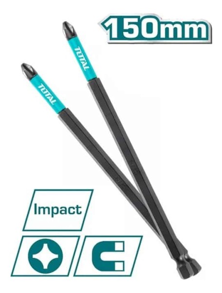 Set Kit 10 Puntas Ph2 Atornillar Impacto 150mm Tacim16ph263 - Imagen 3