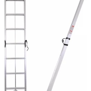 Escalera Aluminio Plegable Compacta 10 Esc 3m Hasta 150kg