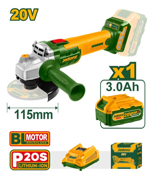 Amoladora 20v S/carbones Jadever Jdlapm21 - Imagen 2