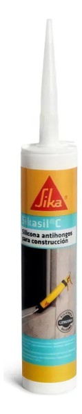 Silicona Neutra Sikasil C 300ml Blanco, Negro, Transparente