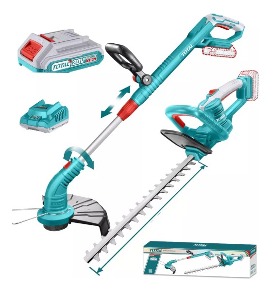 Combo Bordeadora + Corta Cerco Total 20v C/bateria Y Car - Imagen 3