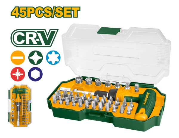 Set Juego Dados Puntas 45 Pcs Mango T Jadever Jdss8b45 - Imagen 2