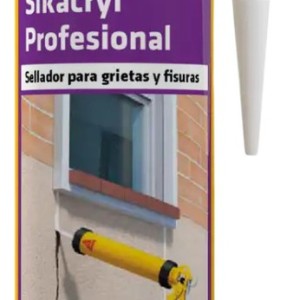 Sellador Sikacryl Profesional Grietas Cartucho X 280ml Sika
