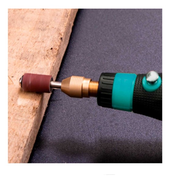Mini Torno Total 20v Con 40 Accesorio Batería Y Cargador - Imagen 5