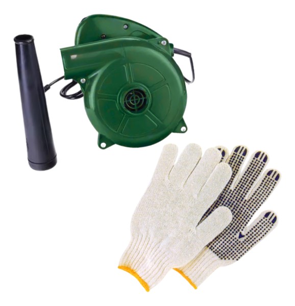 Sopladora Aspiradora 400w De Jardin Patio Hojas + Regalo - Imagen 3