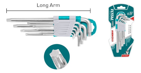 Juego De Llaves Torx 9 Piezas Total Industrial - Imagen 3