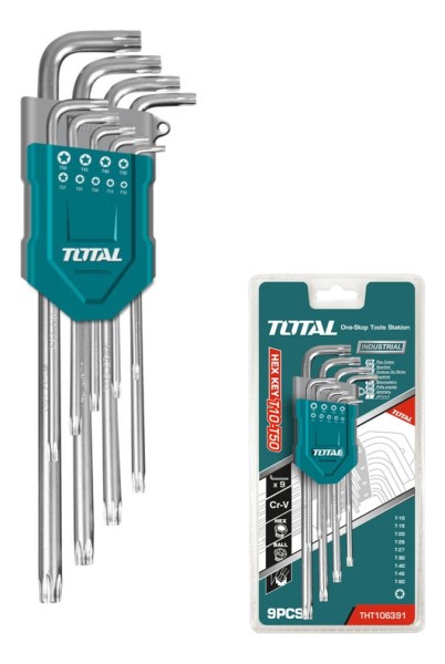 Juego De Llaves Torx 9 Piezas Total Industrial
