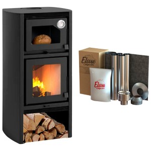 Calefactor Horno Doble Combustion Metavila Lyon + Kit Techo