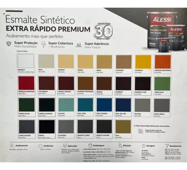 Esmalte Sintético Brillante Int/ext Premium Alessi 0.9 Lts - Imagen 35