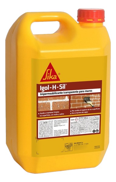 Impermeabilizante Ladrillos Incoloro Igol-h-sil 5 Lt. Sika - Imagen 2