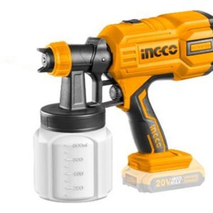 Pistola De Pintar 20v Ingco Con Bateria Y Car Csgli20406