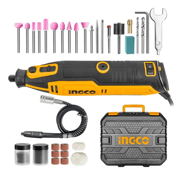 Mini Torno 130w Con 109 Accesorios Ingco Mg13328 - Imagen 3