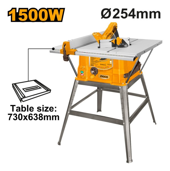 Sierra De Mesa 10 PuLG 1500w Ingco Ts150078 - Imagen 3