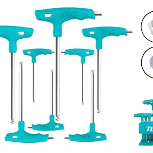 Set X 8 Llave Allen Hex Con Mango Total