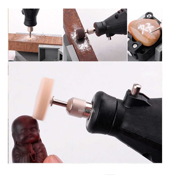 Mini Torno Total 20v Con 40 Accesorio Batería Y Cargador - Imagen 3