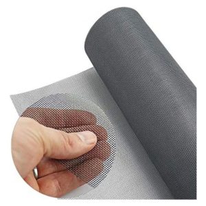 Tejido Malla Mosquitero De Fibra Negro 1.2m Ancho Por Metro