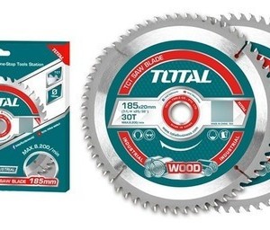 Set De 2 Discos Corte Madera Total Para Sierra Circular, 7.1