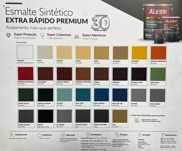 Esmalte Sintético Brillante Int/ext Premium Alessi 0.9 Lts - Imagen 20