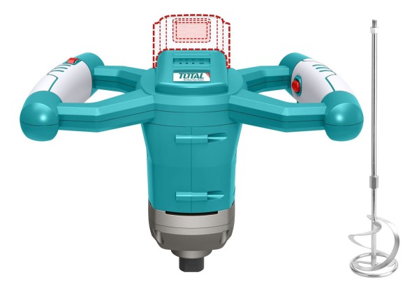 Mezclador Inalámbrico Total 20v, Batidor De Pintura Y Mezcla