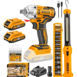 Llave De Impacto 20v S/carbones All In One Ingco Ciwli2001