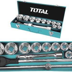 Juego De Dados Total 15 Piezas Encastre 3/4 Tht341151