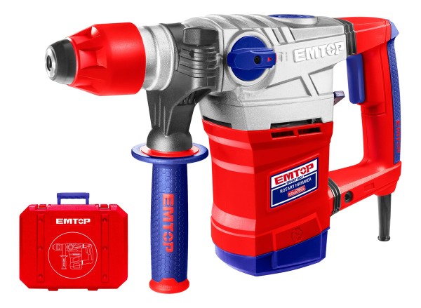 Rotomartillo 1800w 7j Sds Plus 850rpm Emtop Con Accesorios