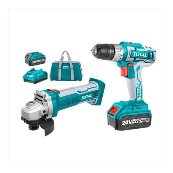Kit Amoladora Bateria 20v + Atornillador 20v Total P20s Fie - Imagen 3