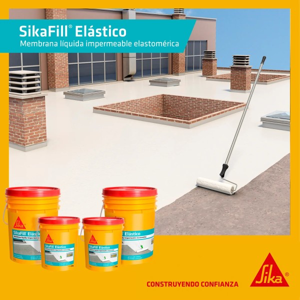 Membrana Liquida 20 Kg Pintura Sikafill Elastico Sika - Imagen 3
