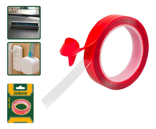Cinta Doble Faz Transparente Jadever