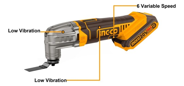 Herramientas Multifuncion 20v Ingco Con Batería Cmli20228 - Imagen 3