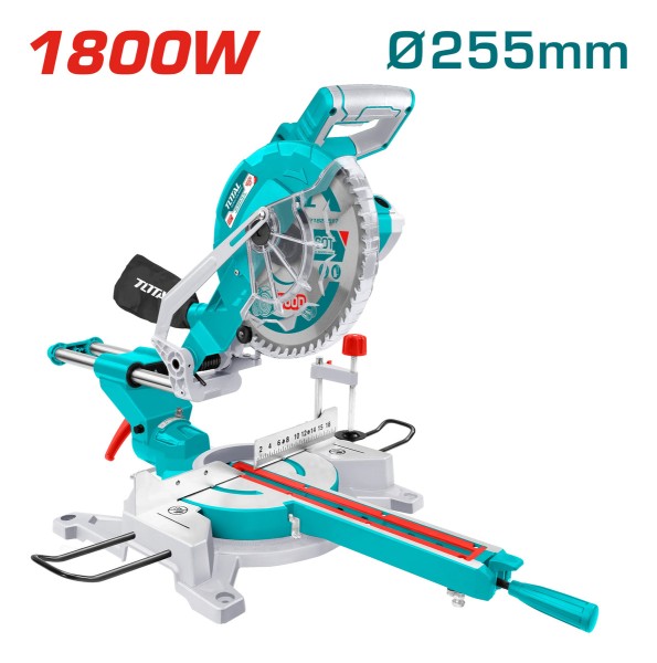 Sierra Ingletadora 10 Total 1800w Industrial Deslizante - Imagen 2