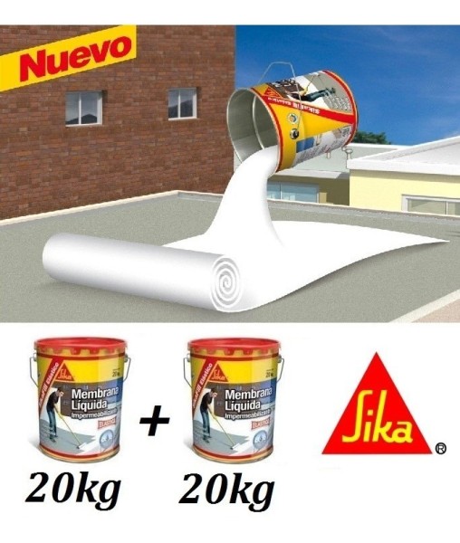 Membrana Liquida 20 + 20 Kg Pintura Sikafill Elastico Sika - Imagen 2