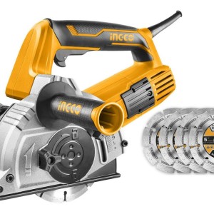Acanaladora Pared 4 Discos 1500w 8500 Rpm Ingco Wlc15008
