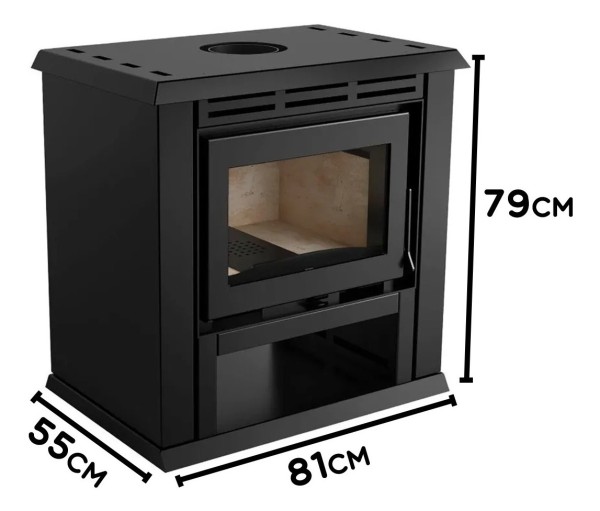 Calefactor Doble Combustion Monarch Liv313 140m2 + Kit Caño - Imagen 4