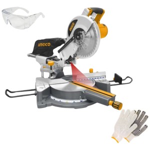 Sierra Ingletadora Telescopica 10 Ingco 1800w Industrial