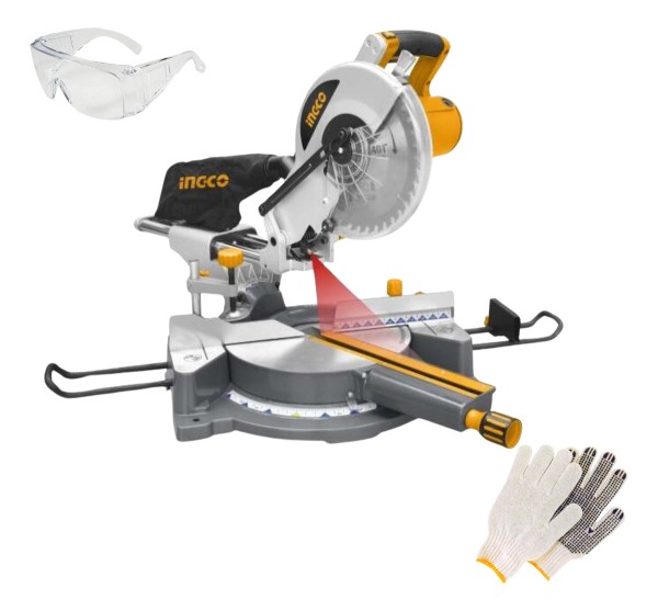 Sierra Ingletadora Telescopica 10 Ingco 1800w Industrial