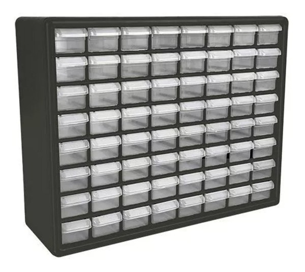 Caja Herramientas 64 Cajones Organizadores De Mesa Plastico - Imagen 2
